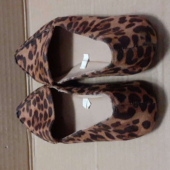 Women's "A new day" leopard faux suede flats/slip on shoes - Picture 5 of 12
